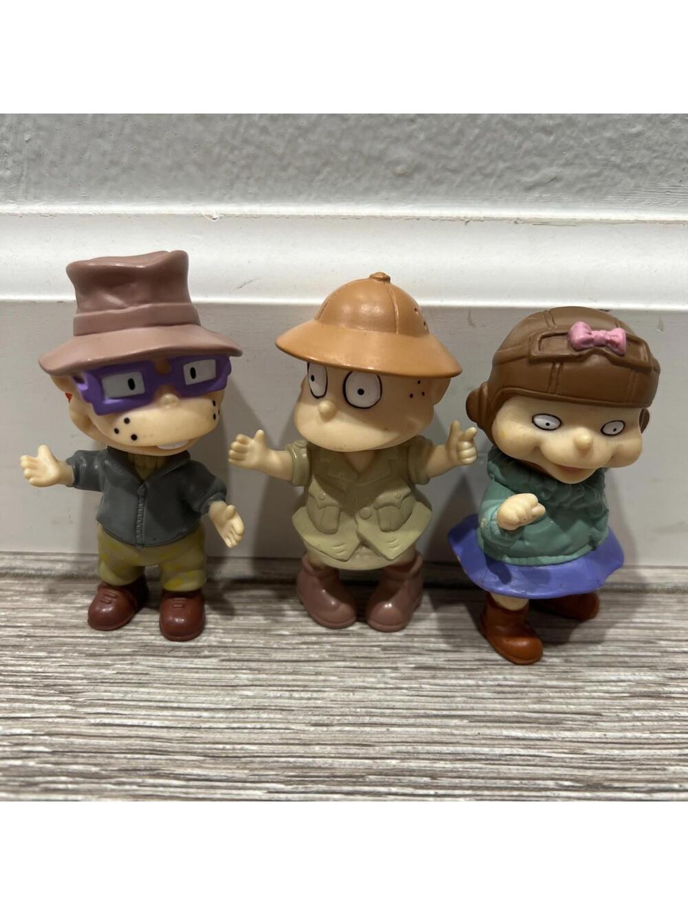 Vtg 1998 Rugrats Movie Tommy Pickles Chuckie Finster & Lil,Explorer Figures EUC